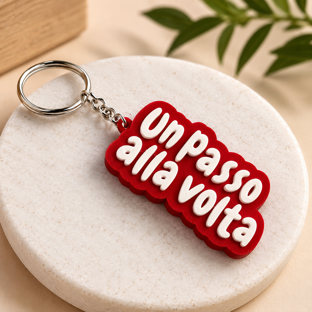 Portachiavi "Un passo alla volta"