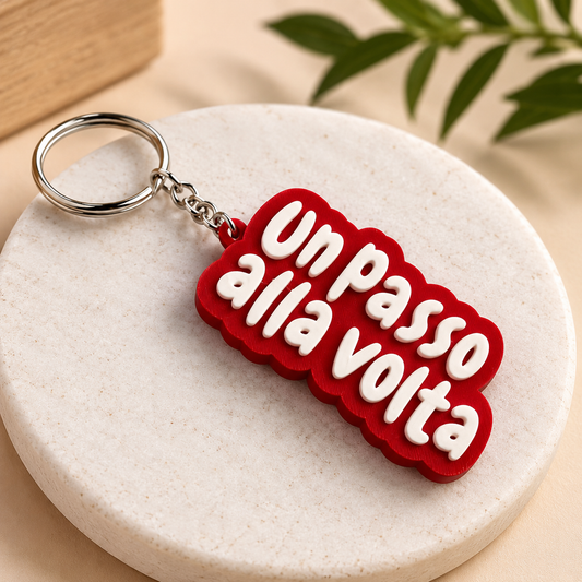 Portachiavi "Un passo alla volta"