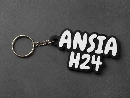 Portachiavi “ANSIAH24” – Gadget ironico 3D | Badalab
